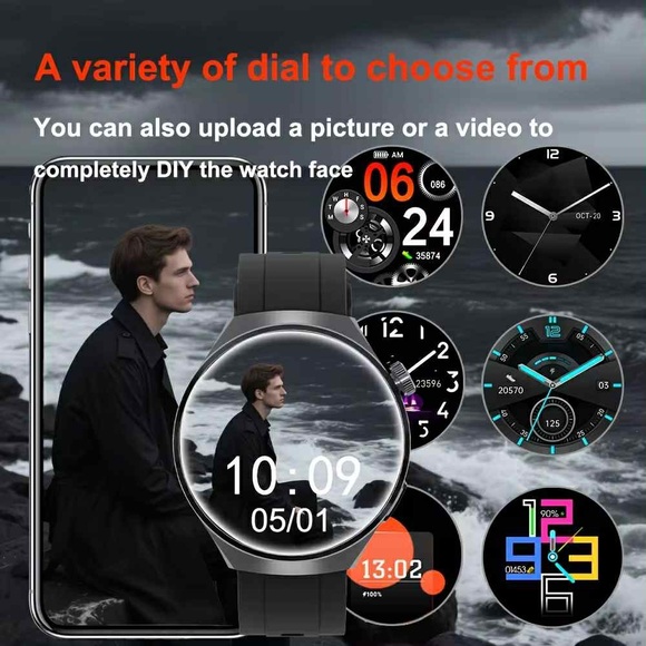 Black Smartwatch with Advanced Features - Picture 6 of 11